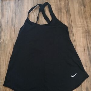 Nike Women's Black Tank Top with Strappy Design